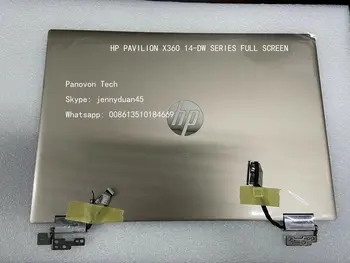 Для HP PAVILION X360 14M-DW 14-dw1000nx сенсорный ЖК-экран на шарнирах FHD GOLD