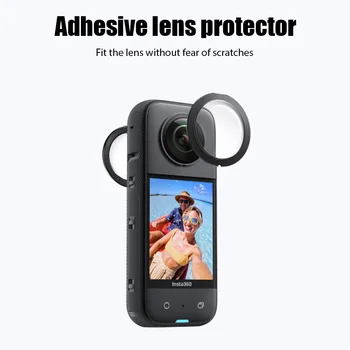 Защитный Чехол для Insta360 X3 Sticky Lens Guards Двухобъективный 360 Мод Для Камеры Insta 360 X3 Len Protector Аксессуары