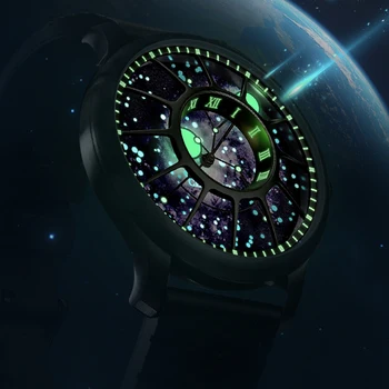 Роскошные Автоматические часы Мужские Механические наручные часы с космическим циферблатом От ведущего бренда, Дизайнерские часы 44 мм, Суперсветящиеся часы CEBRODZ 2023