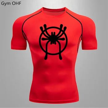 Рубашки для бега Rashguard, мужская компрессионная одежда для фитнеса, мужская футболка для тренировок, Мужская спортивная одежда первого слоя, мужская одежда для спорта
